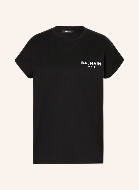 BALMAIN T-Shirt SCHWARZ/ WEISS