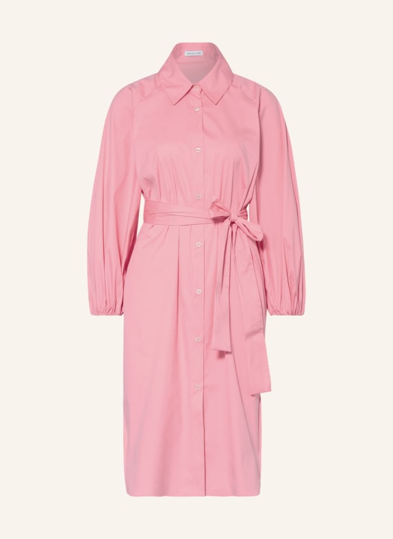 MRS & HUGS Shirt dress with 3/4 sleeves PINK