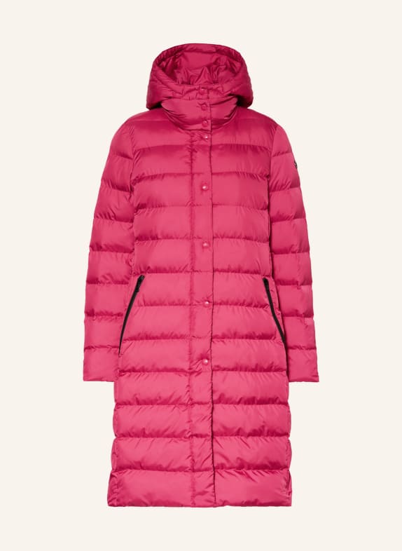 FUCHS SCHMITT Quilted coat with removable hood FUCHSIA