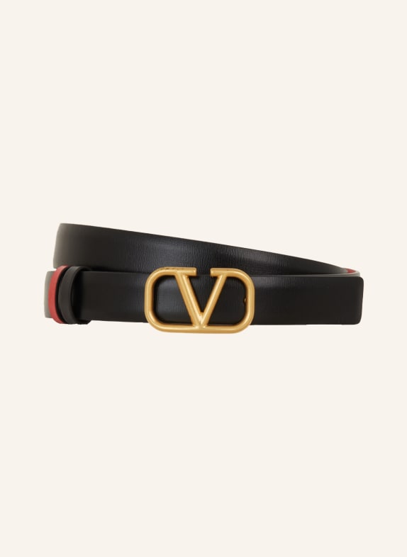 VALENTINO GARAVANI Leather belt VLOGO reversible