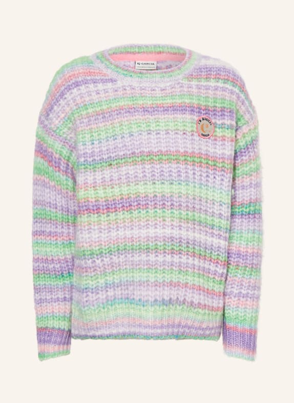 GARCIA Pullover HELLLILA/ HELLGRÜN/ ROSA