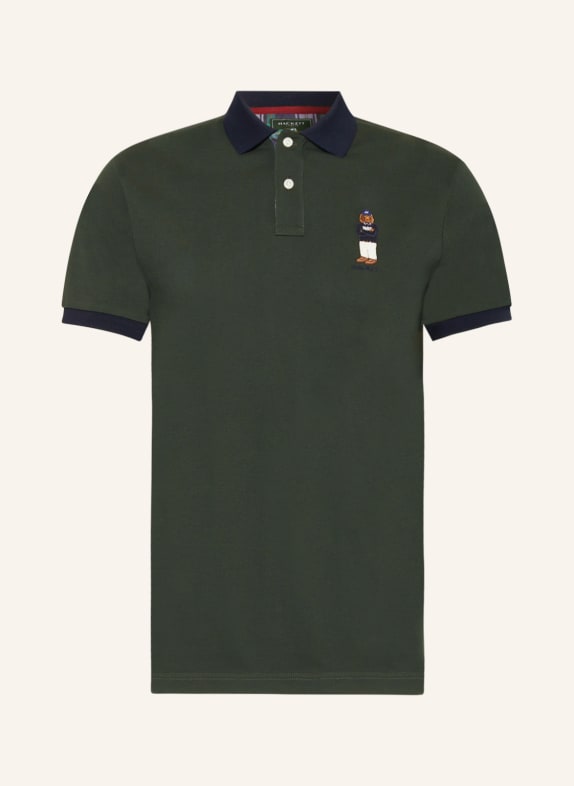 HACKETT LONDON Piqué-Poloshirt HARRY DUNKELGRÜN