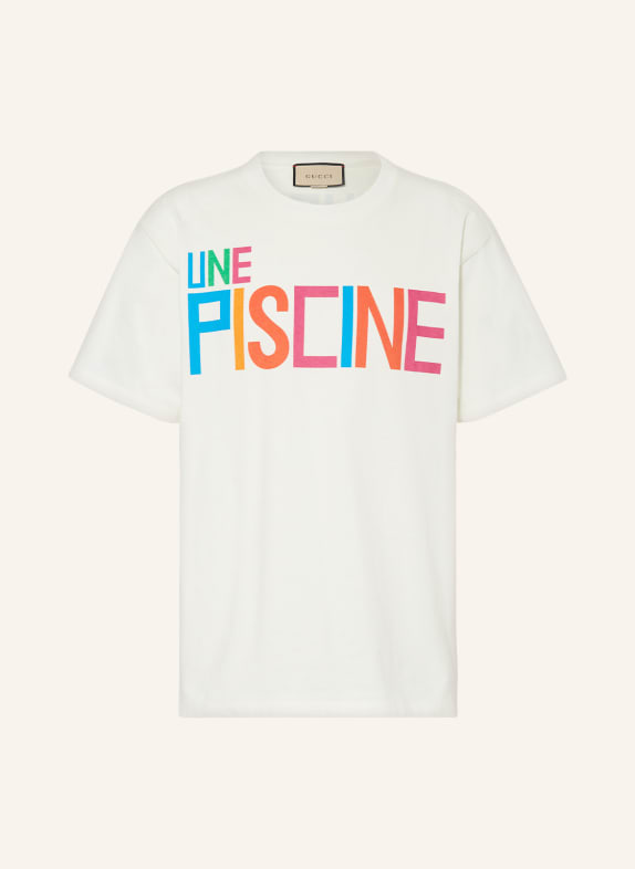 GUCCI T-Shirt WEISS/ PINK/ GRÜN