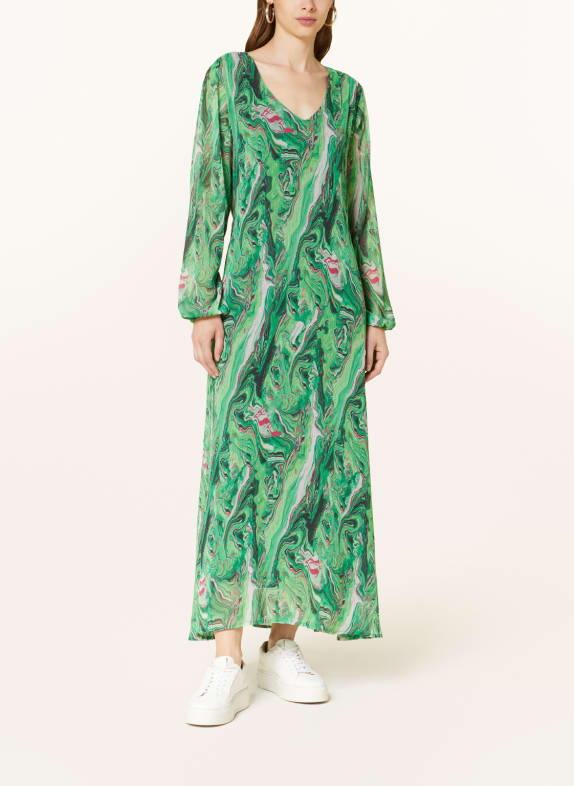MRS & HUGS Dress GREEN/ NEON GREEN/ LIGHT PURPLE