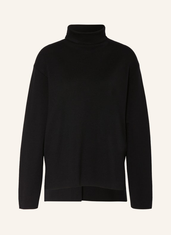 SMINFINITY Turtleneck sweater in merino wool BLACK