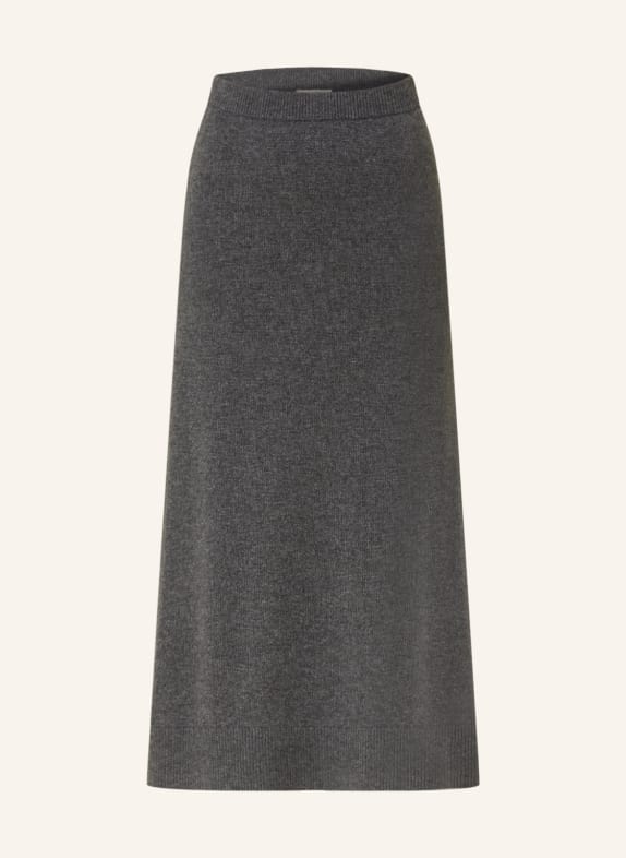 SMINFINITY Knit skirt in cashmere DARK GRAY