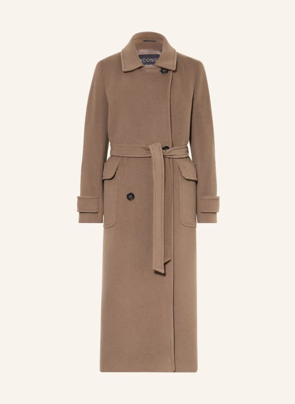 ICONS CINZIA ROCCA Wool coat TAUPE