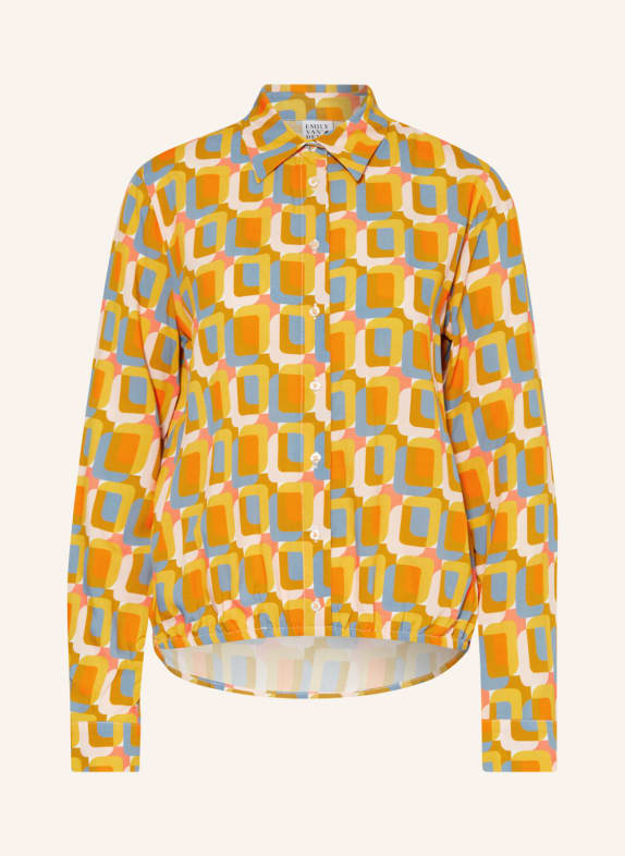Emily VAN DEN BERGH Hemdbluse ORANGE/ DUNKELGELB/ BLAU