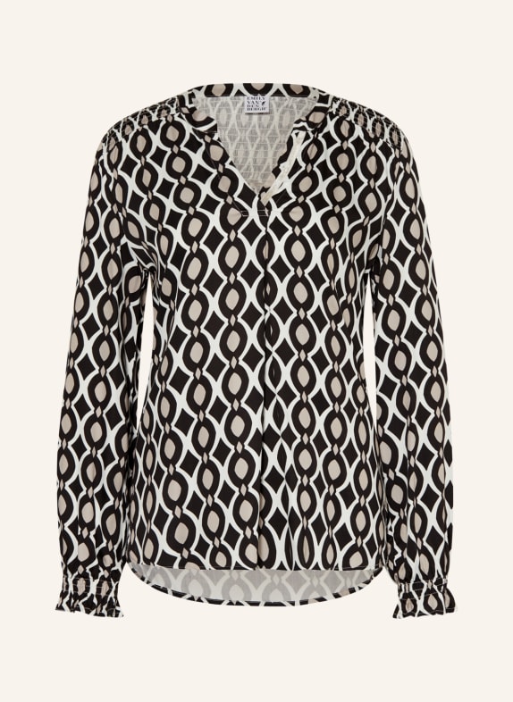 Emily VAN DEN BERGH Blusenshirt SCHWARZ/ WEISS/ HELLGRAU