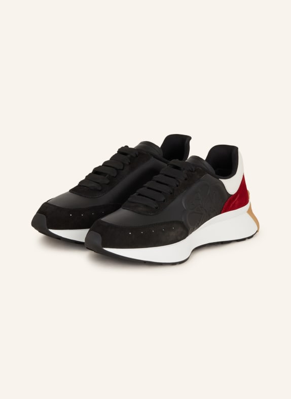 Alexander McQUEEN Sneakers SPRINT RUNNER BLACK/ DARK RED/ WHITE