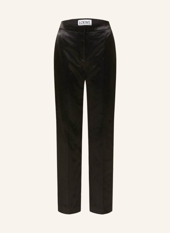 LOEWE Satin trousers BLACK