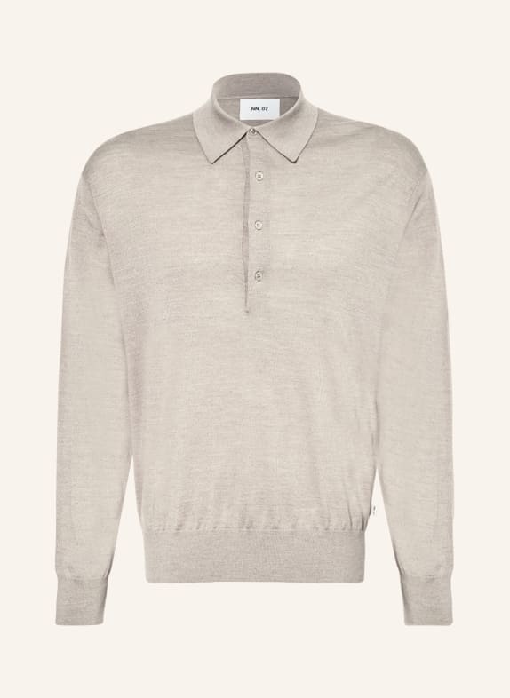 NN.07 Strick-Poloshirt RAYMOND TAUPE