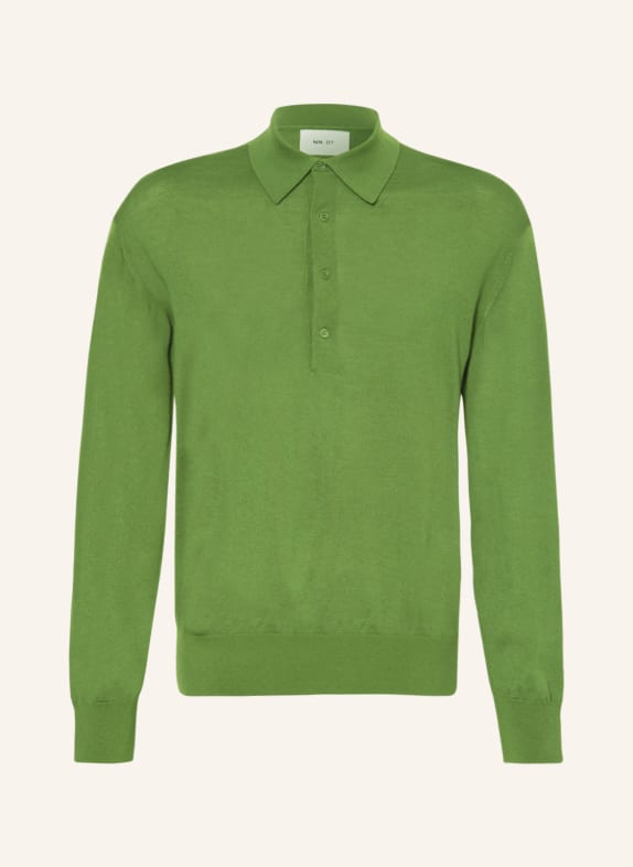 NN.07 Strick-Poloshirt RAYMOND GRÜN