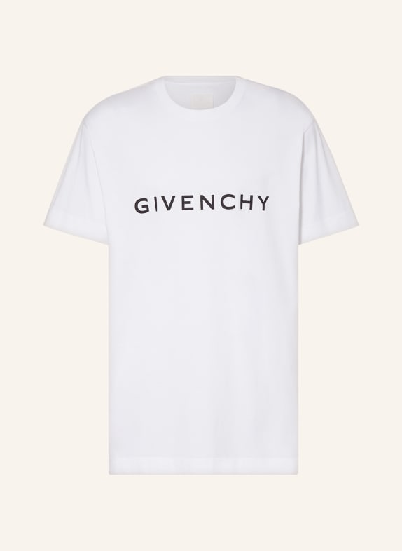 GIVENCHY Oversized-Shirt WEISS/ SCHWARZ