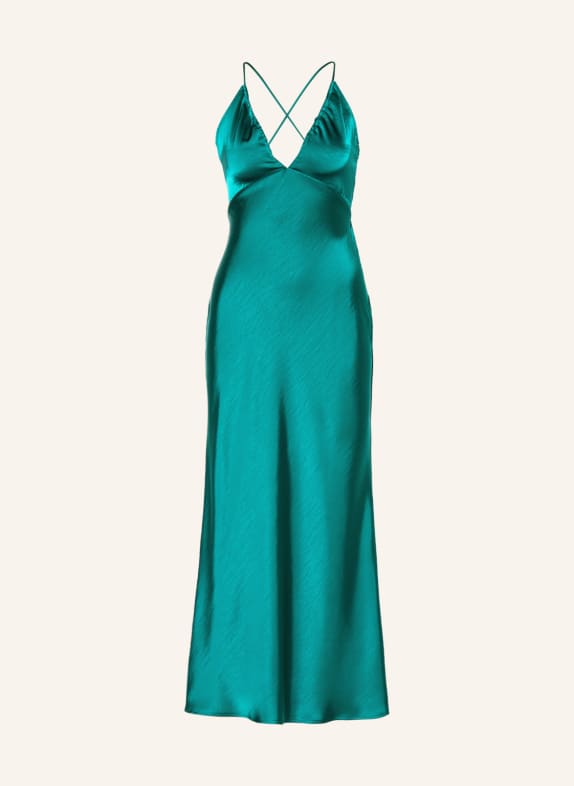 NEO NOIR Satin dress JOLLY with cut-outs GREEN