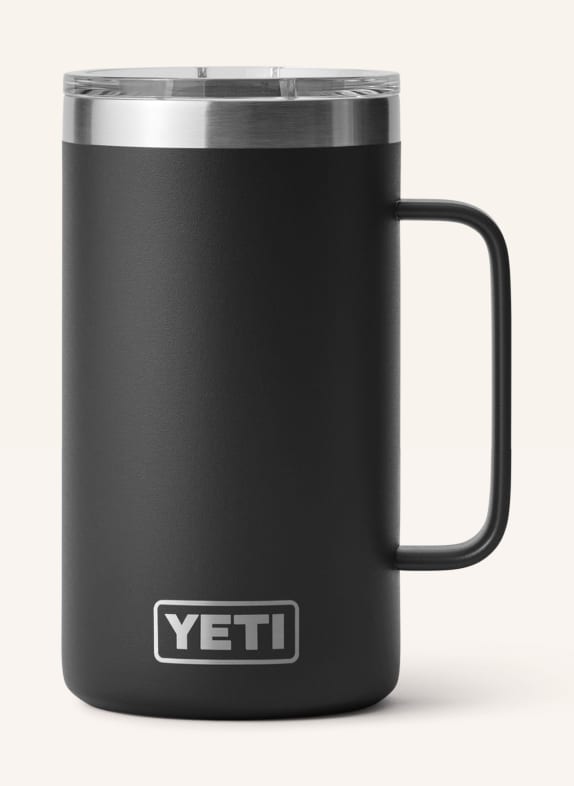 YETI Thermos mug RAMBLER® BLACK/ SILVER