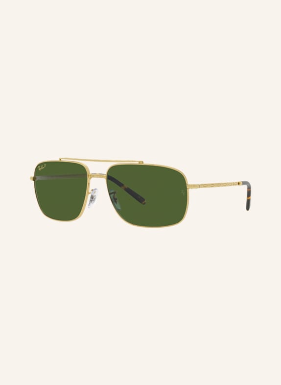 Ray-Ban Sunglasses RB3796 9196P1 - GOLD/ GREEN POLARIZED