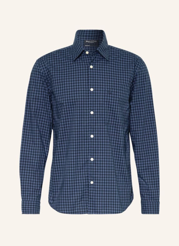 Marc O'Polo Hemd Regular Fit SCHWARZ/ BLAU