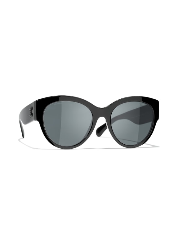 CHANEL Okulary przeciwsłoneczne o kształcie kocich oczu