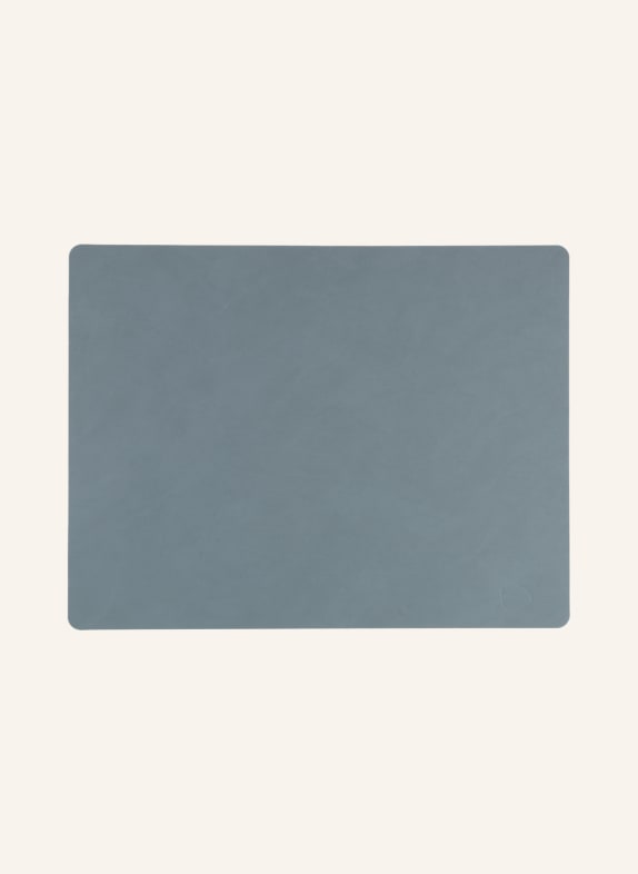 LINDDNA Placemats SQUARE L made of leather LIGHT BLUE