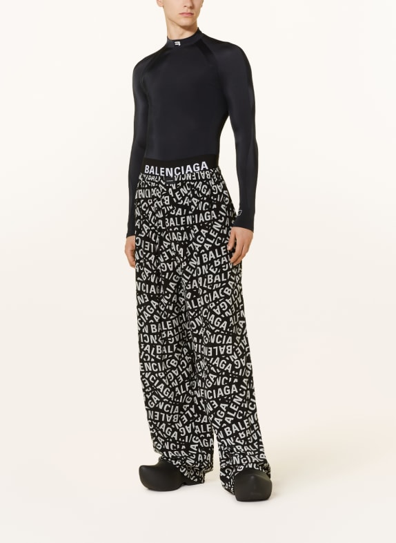 BALENCIAGA Pantaloni lounge NEGRU / GRI