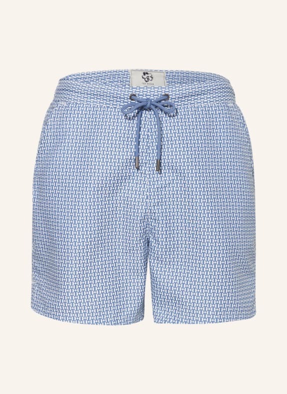 TED BAKER Swim shorts POPOV WHITE/ BLUE