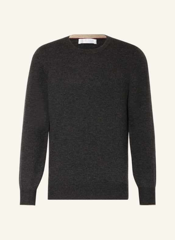 BRUNELLO CUCINELLI Cashmere sweater DARK GRAY