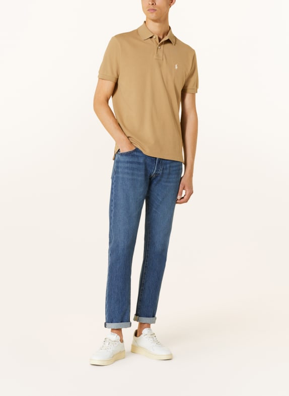 POLO RALPH LAUREN Piqué poloshirt Custom Slim Fit CAMEL