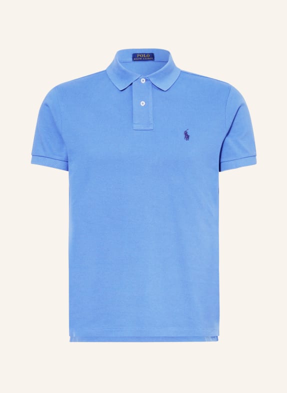 POLO RALPH LAUREN Piqué polo shirt custom slim fit LIGHT BLUE