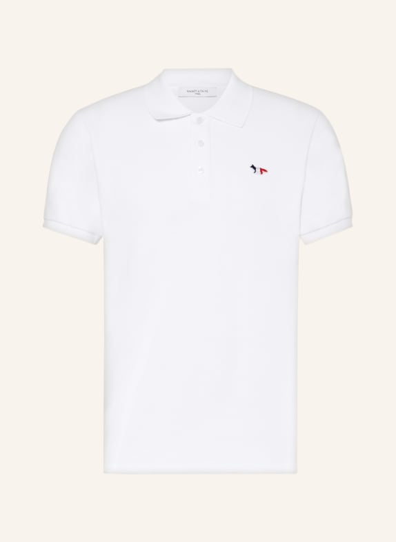 MAISON KITSUNÉ Piqué-Poloshirt WEISS