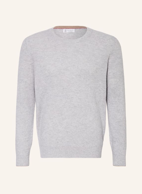 BRUNELLO CUCINELLI Cashmere sweater LIGHT GRAY