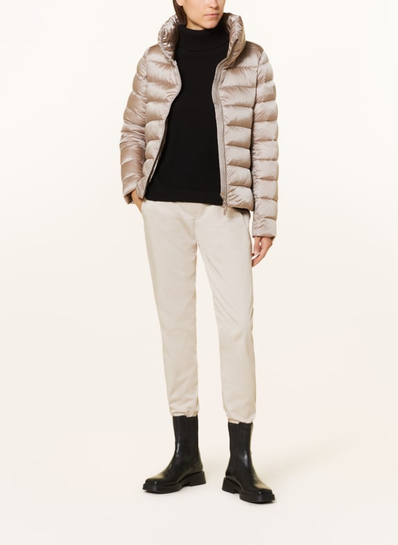 SAVE THE DUCK Quilted jacket IRIS ELSIE LIGHT GRAY