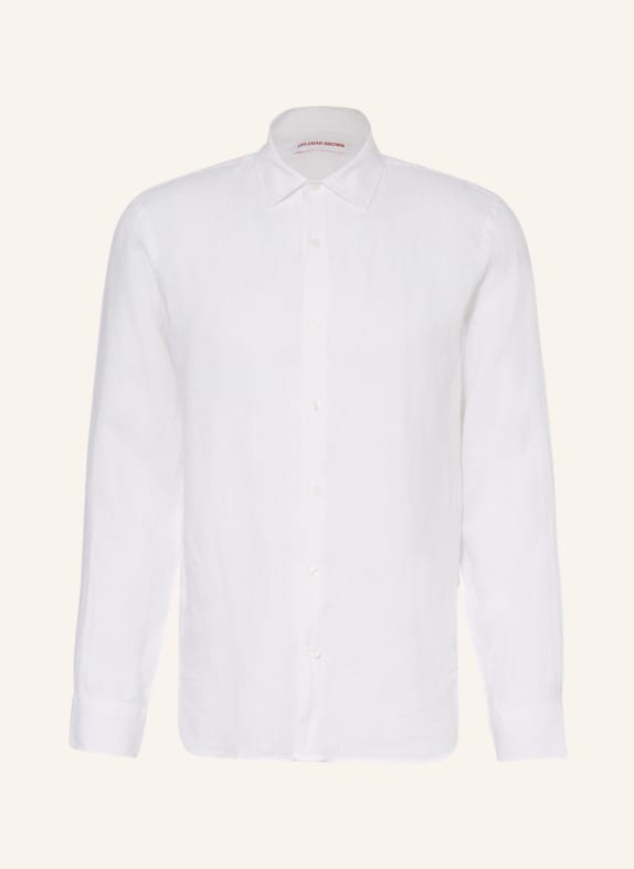 ORLEBAR BROWN Koszula z lnu GILES tailored fit KREMOWY