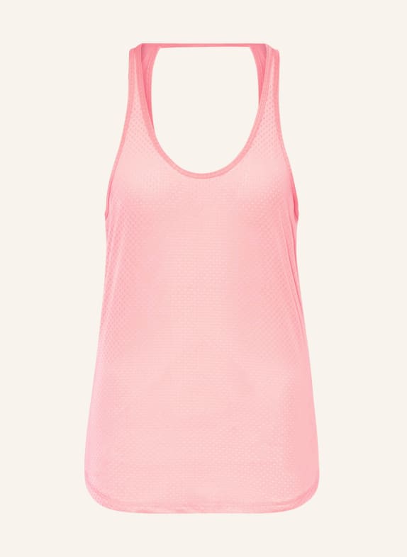 Nike Tank top DRI-FIT ONE BREATHE made of mesh LIGHT RED