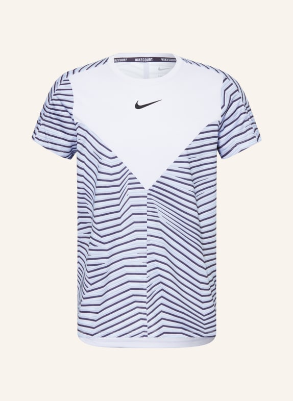 Nike T-shirt NIKECOURT DRI-FIT SLAM JASNOFIOLETOWY/ CZIEMNOSZARY/ JASNORÓŻOWY