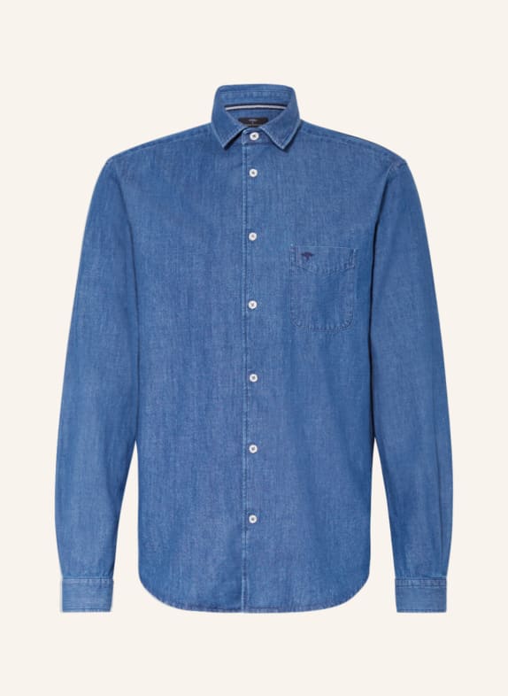 FYNCH-HATTON Koszula jeansowa comfort fit NIEBIESKI