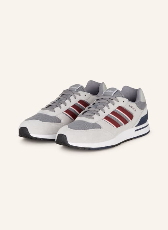 adidas Sneaker RUN 80S HELLGRAU/ GRAU/ DUNKELROT