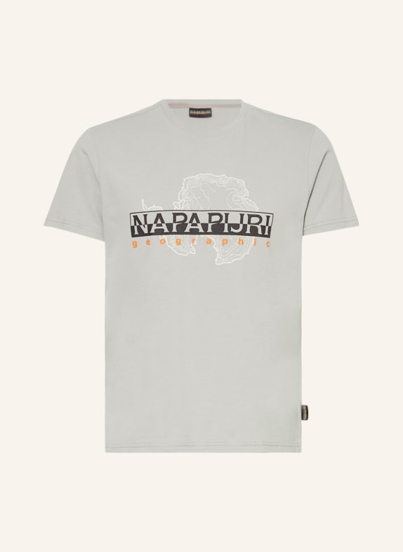 NAPAPIJRI T-shirt S-ICEBERG LIGHT GRAY/ DARK GRAY/ ORANGE