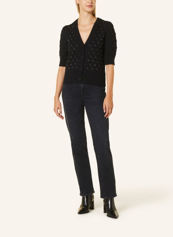 LIU JO Cardigan with 3/4 sleeves and rivets