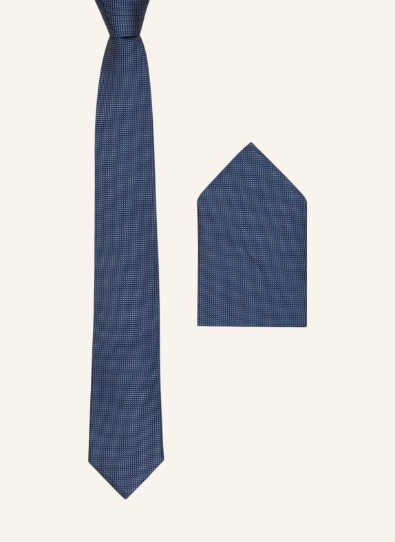 BOSS Set: Krawatte und Einstecktuch
