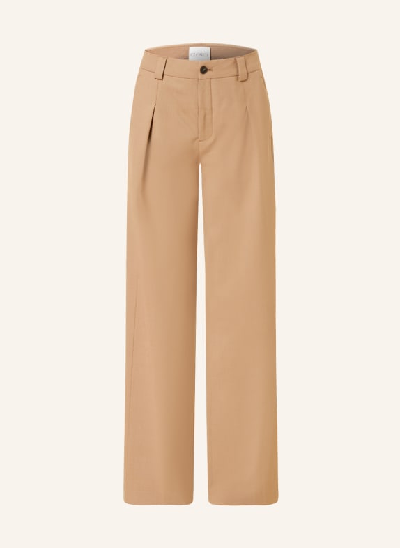 CLOSED Wide leg trousers BROOKS LIGHT BROWN