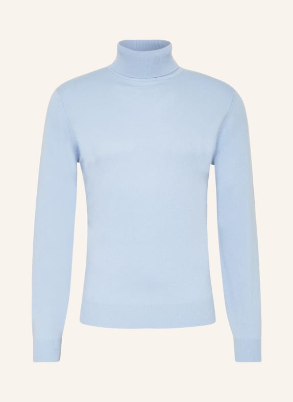 STROKESMAN'S Turtleneck sweater in cashmere LIGHT BLUE