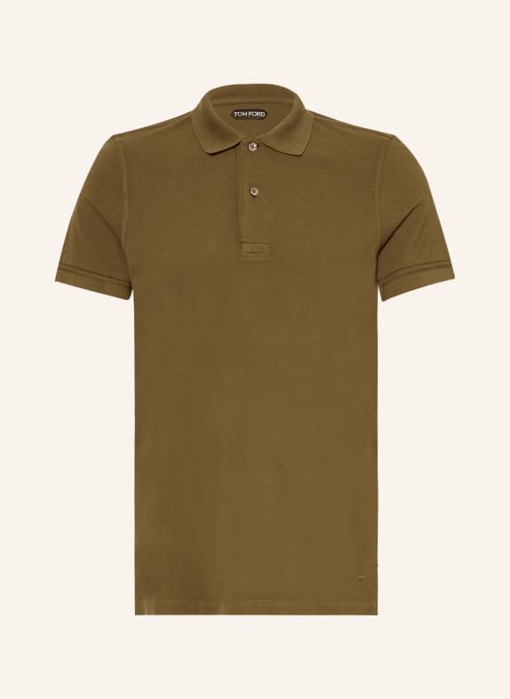 TOM FORD Polokošile z piké OLIVOVÁ