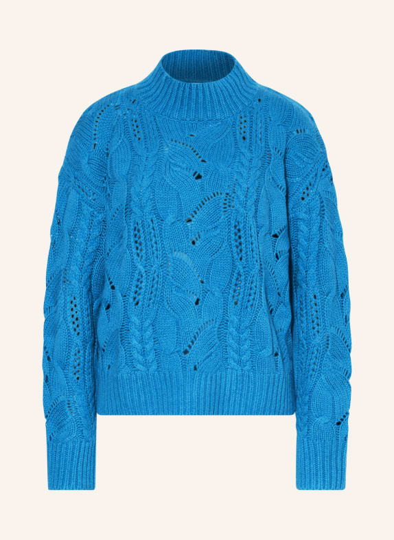 darling harbour Sweater with cashmere NEON BLUE