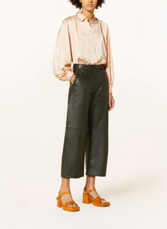 WEEKEND MaxMara Leder-Culotte FIORITO
