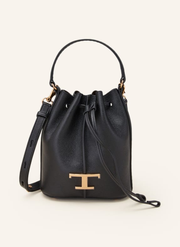 TOD'S Pouch bag T TIMELESS MICRO BLACK/ GOLD