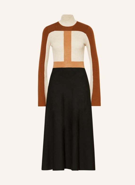 Chloé Knit dress BLACK/ BROWN/ CREAM