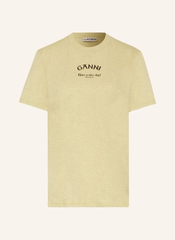 GANNI T-Shirt HELLGRÜN