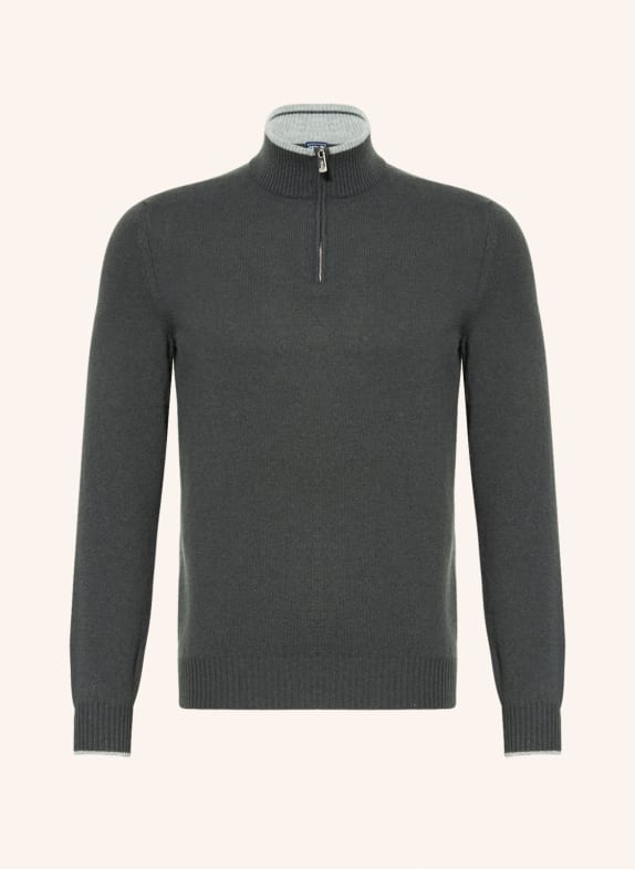 FEDELI Cashmere-Troyer DUNKELGRAU