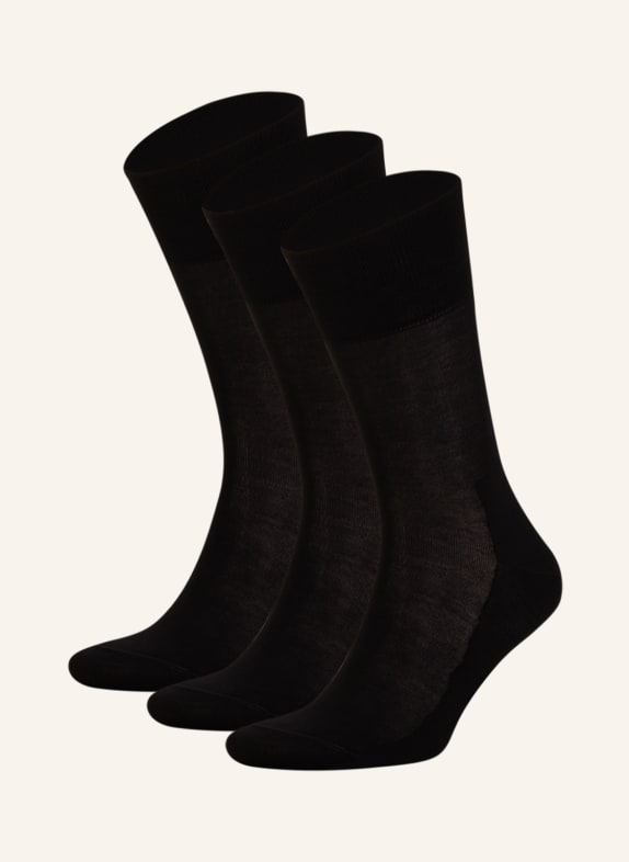 FALKE Ponožky TAIGO, sada 3 párů 3000 BLACK